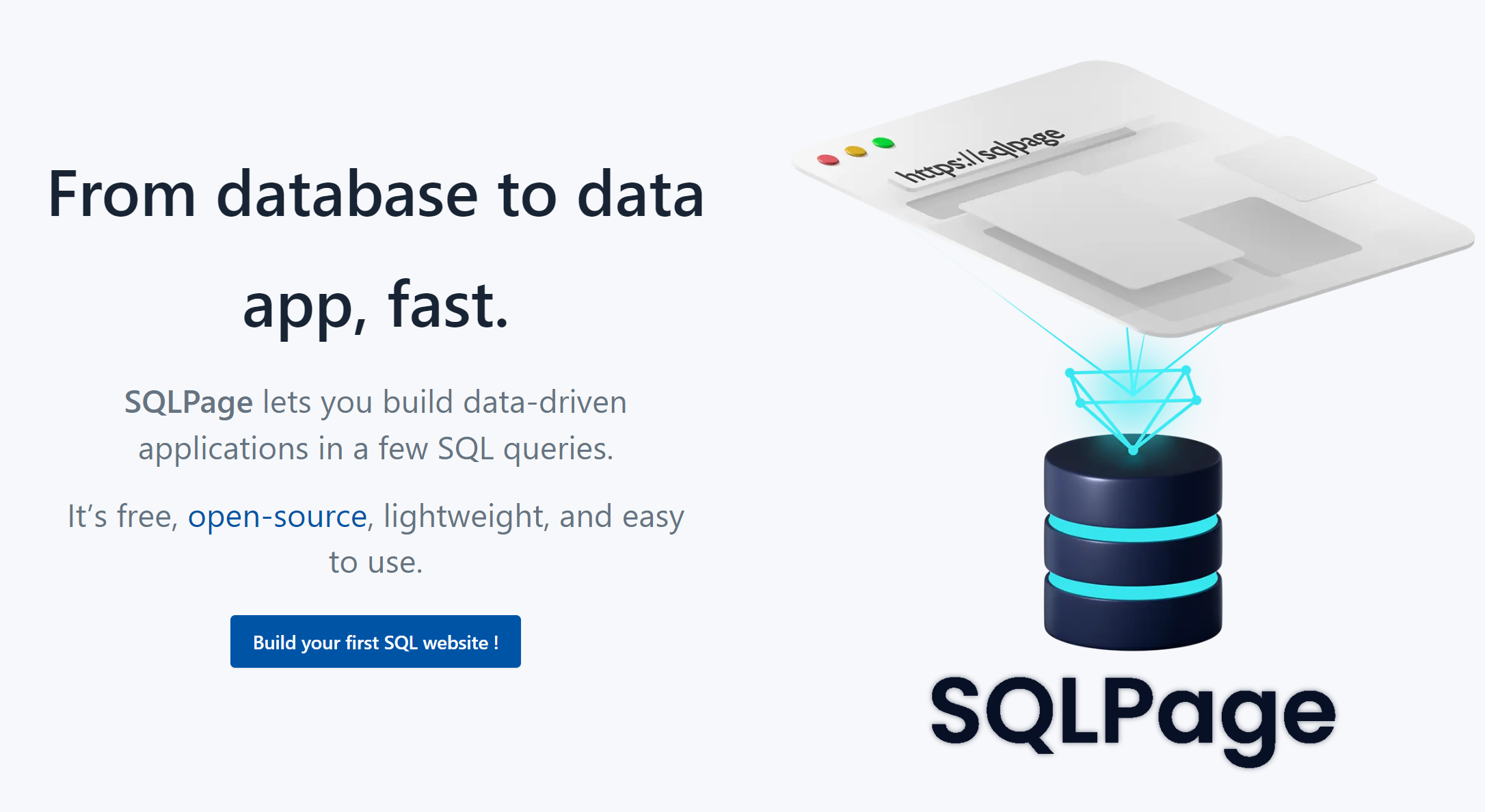 SQLpage: 零代码快速构建数据展示网页应用